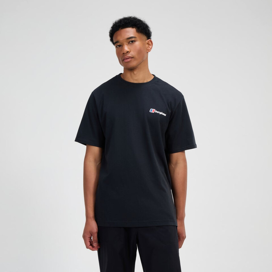 mens berghaus class logo tee - black berghaus