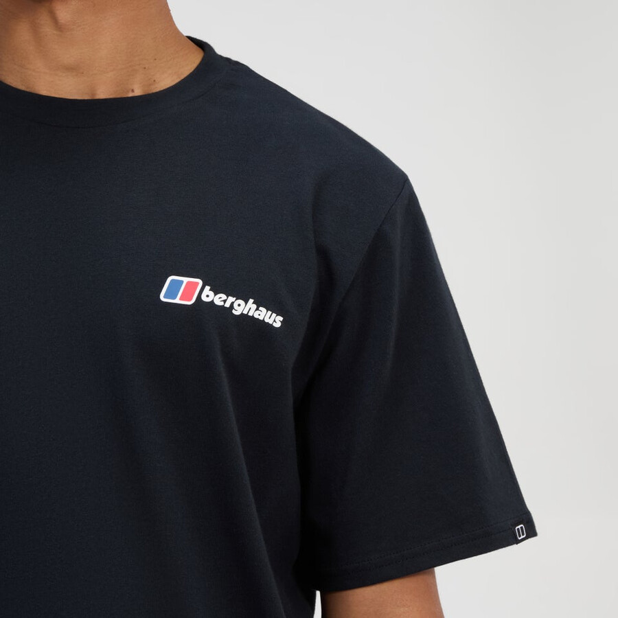 mens berghaus class logo tee - black berghaus