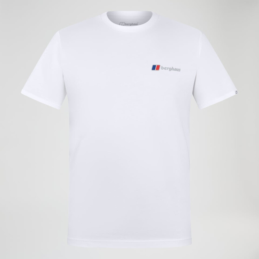 mens berghaus class logo tee - white berghaus