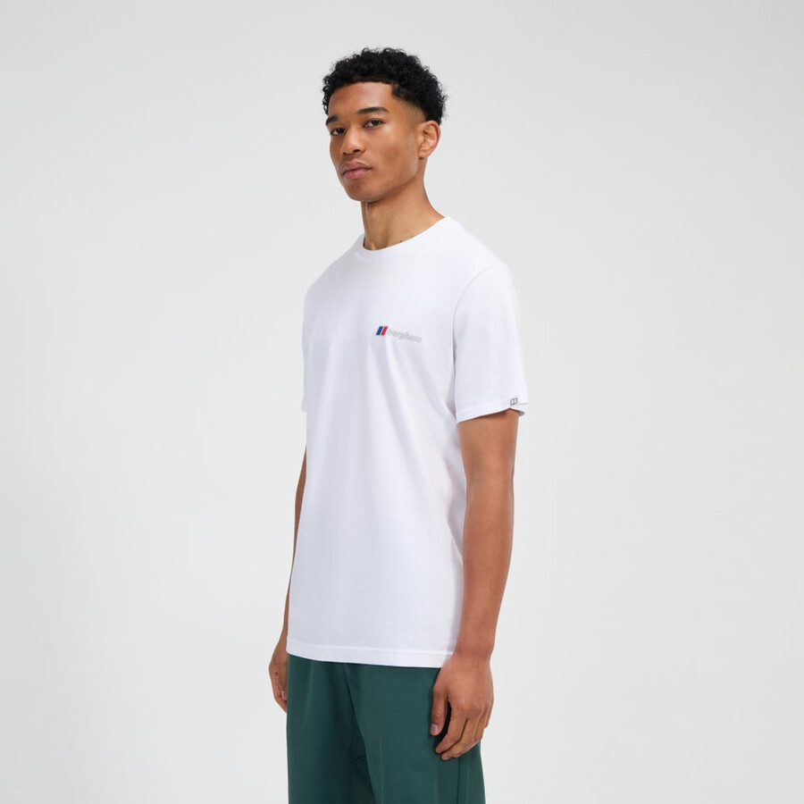 mens berghaus class logo tee - white berghaus
