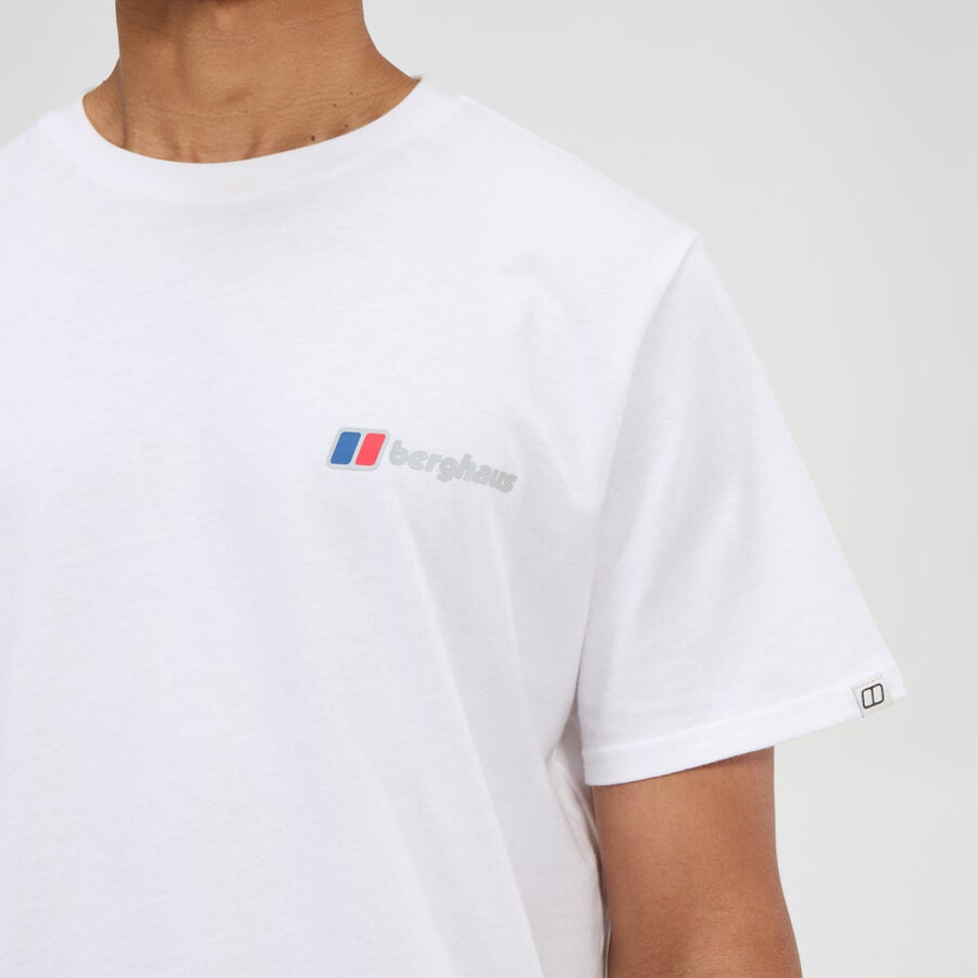 mens berghaus class logo tee - white berghaus