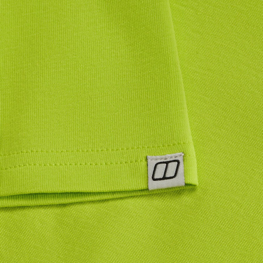 mens berghaus class logo tee - lime green berghaus