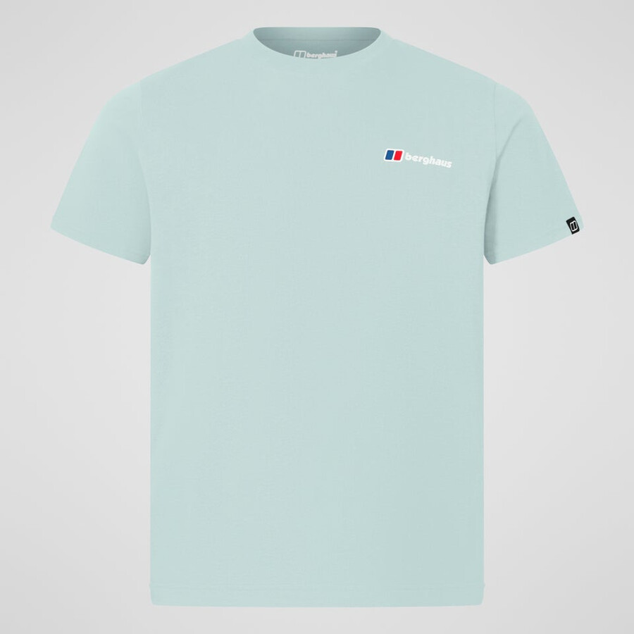 mens class logo tee - green berghaus