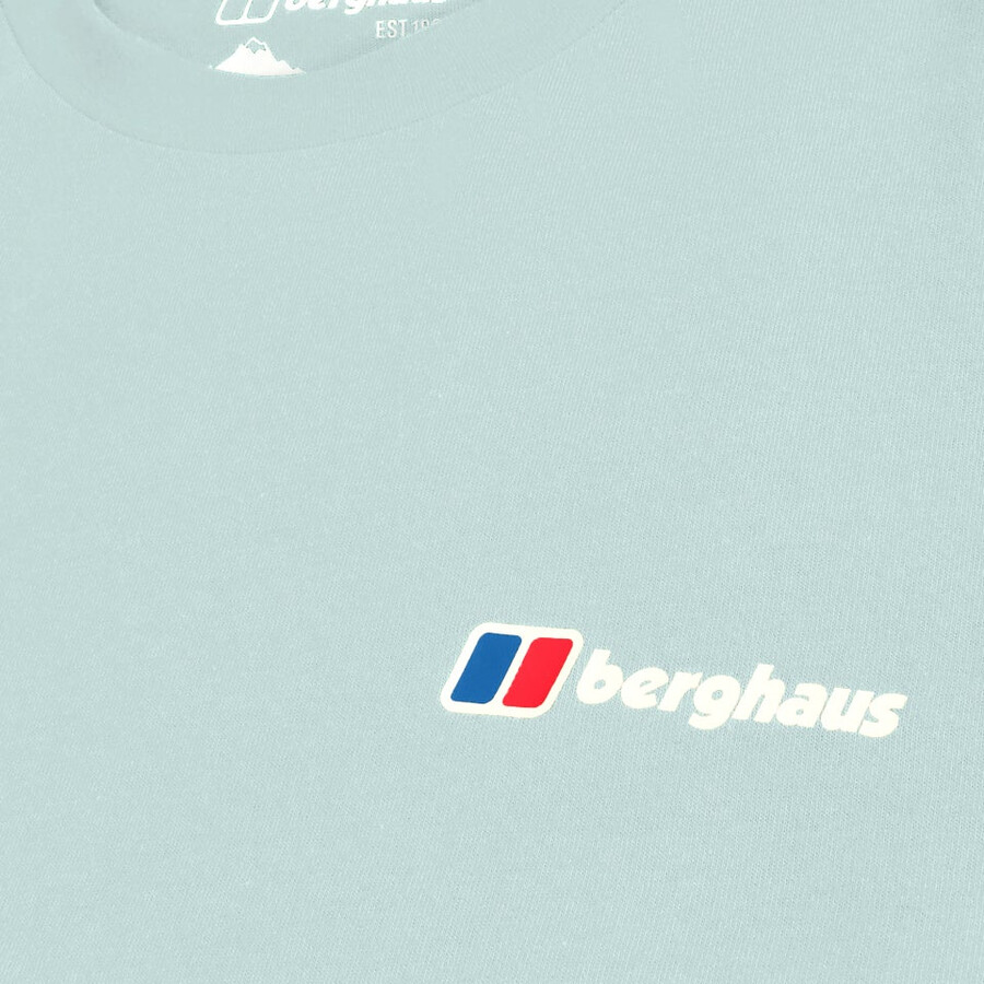 mens class logo tee - green berghaus