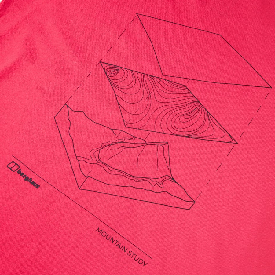 mens everyday elements short sleeve tee - pink berghaus