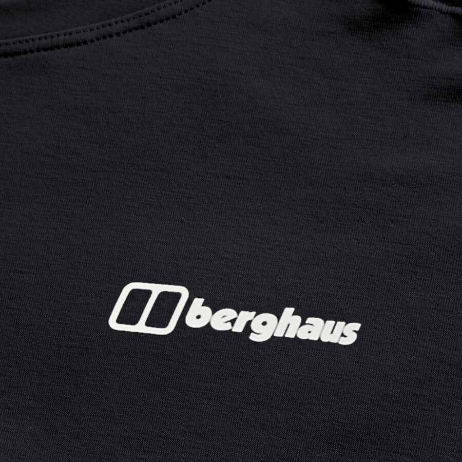mens delta long sleeve tech tee - black berghaus