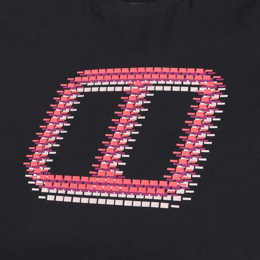 mens glitched blocks tee - black berghaus