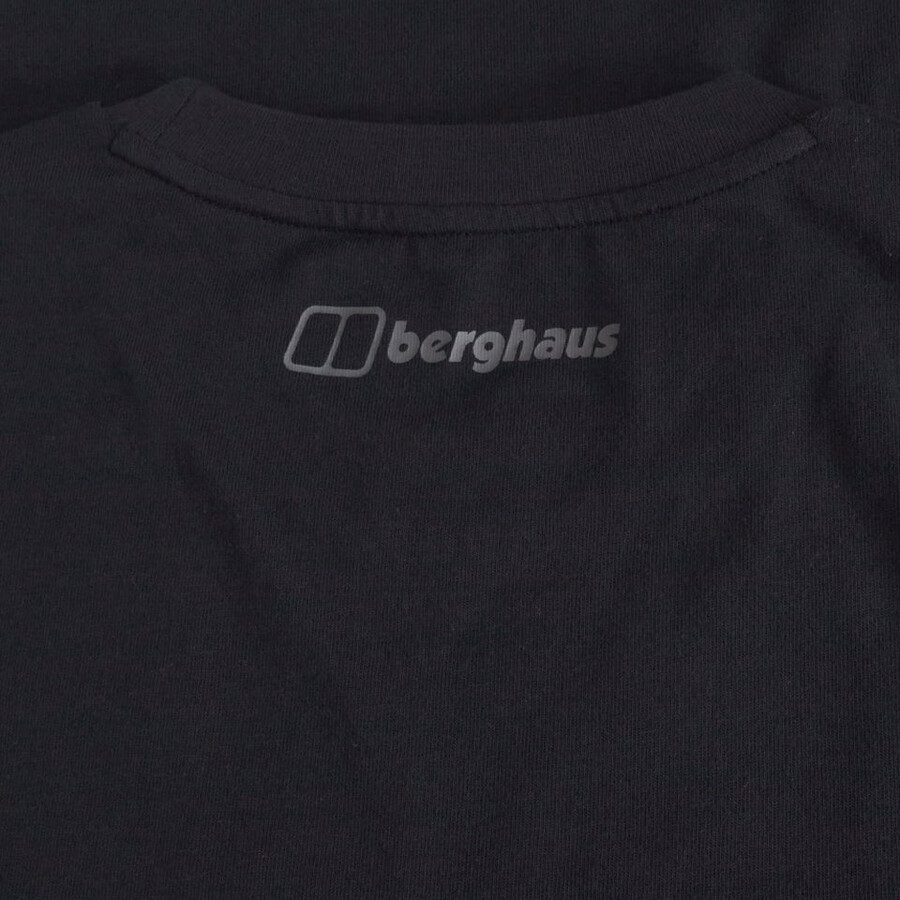 mens glitched blocks tee - black berghaus