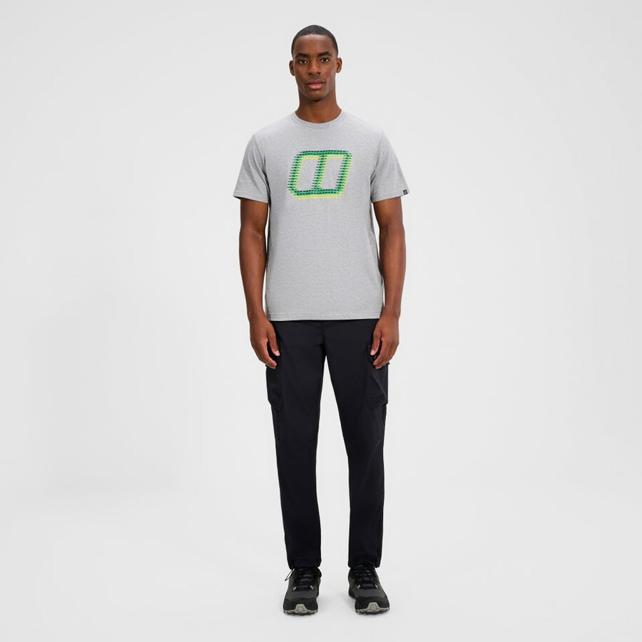mens glitched blocks tee - grey berghaus
