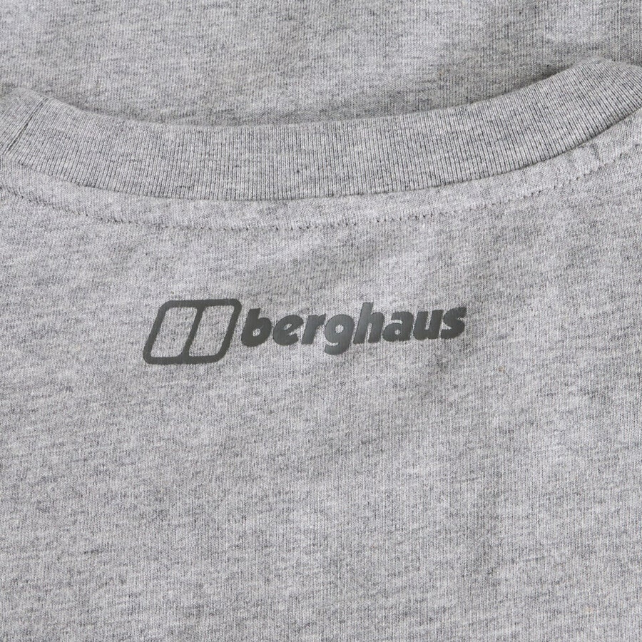 mens glitched blocks tee - grey berghaus
