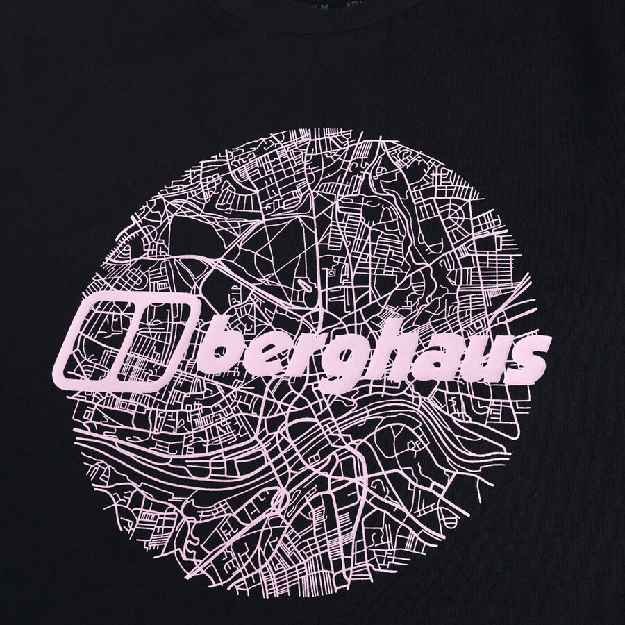 mens map of the toon tee - black berghaus