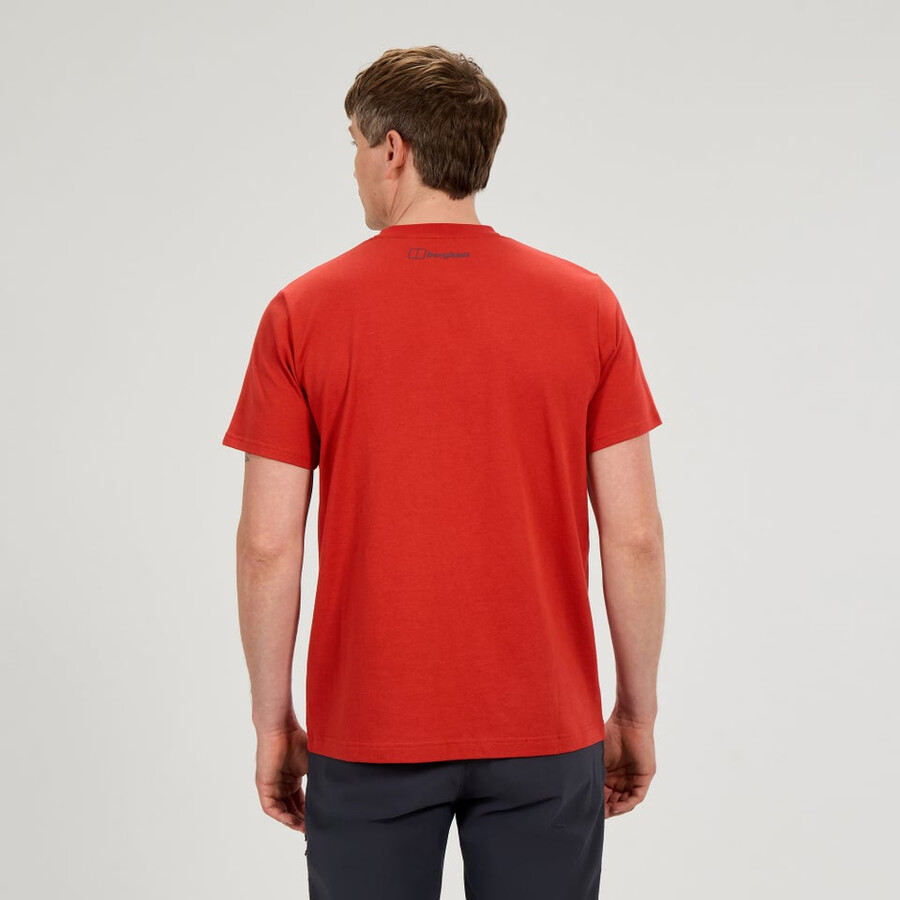mens map of the toon tee - orange berghaus