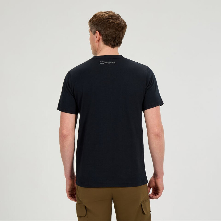 mens high level route tee - black berghaus