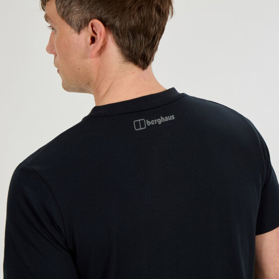 mens high level route tee - black berghaus
