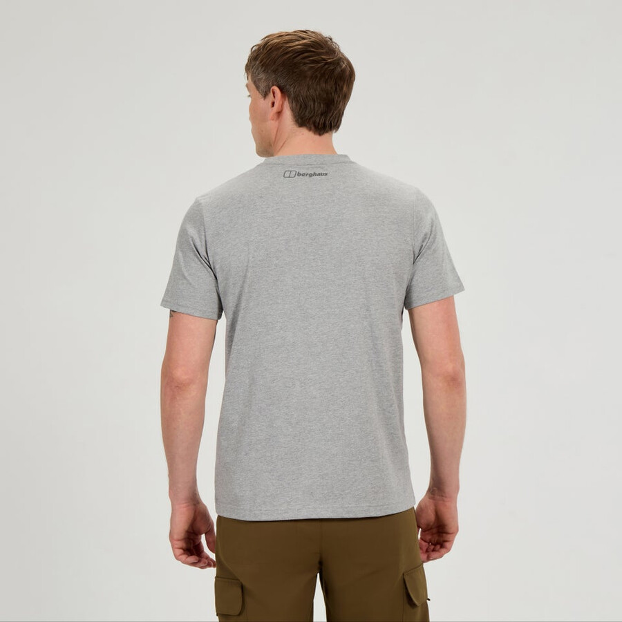 mens high level route tee - grey berghaus