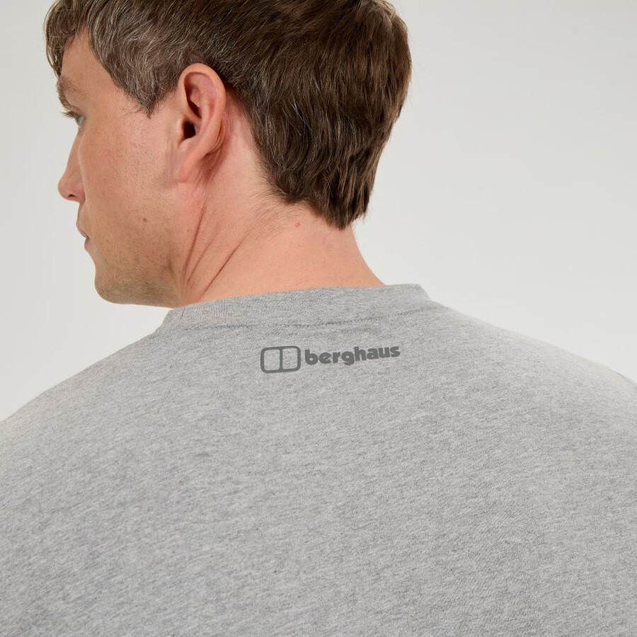 mens high level route tee - grey berghaus