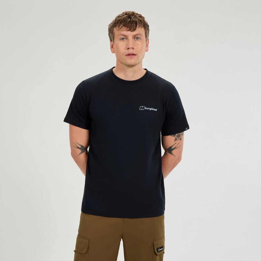 mens coordinates tee - black berghaus