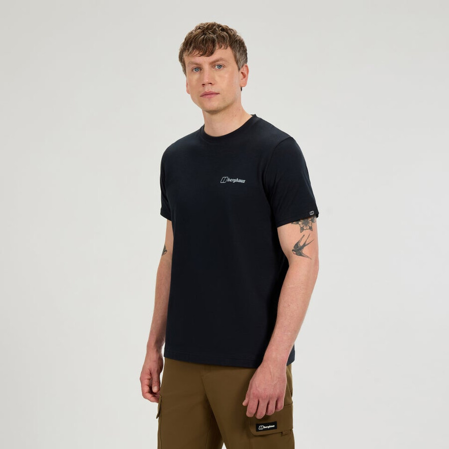 mens coordinates tee - black berghaus