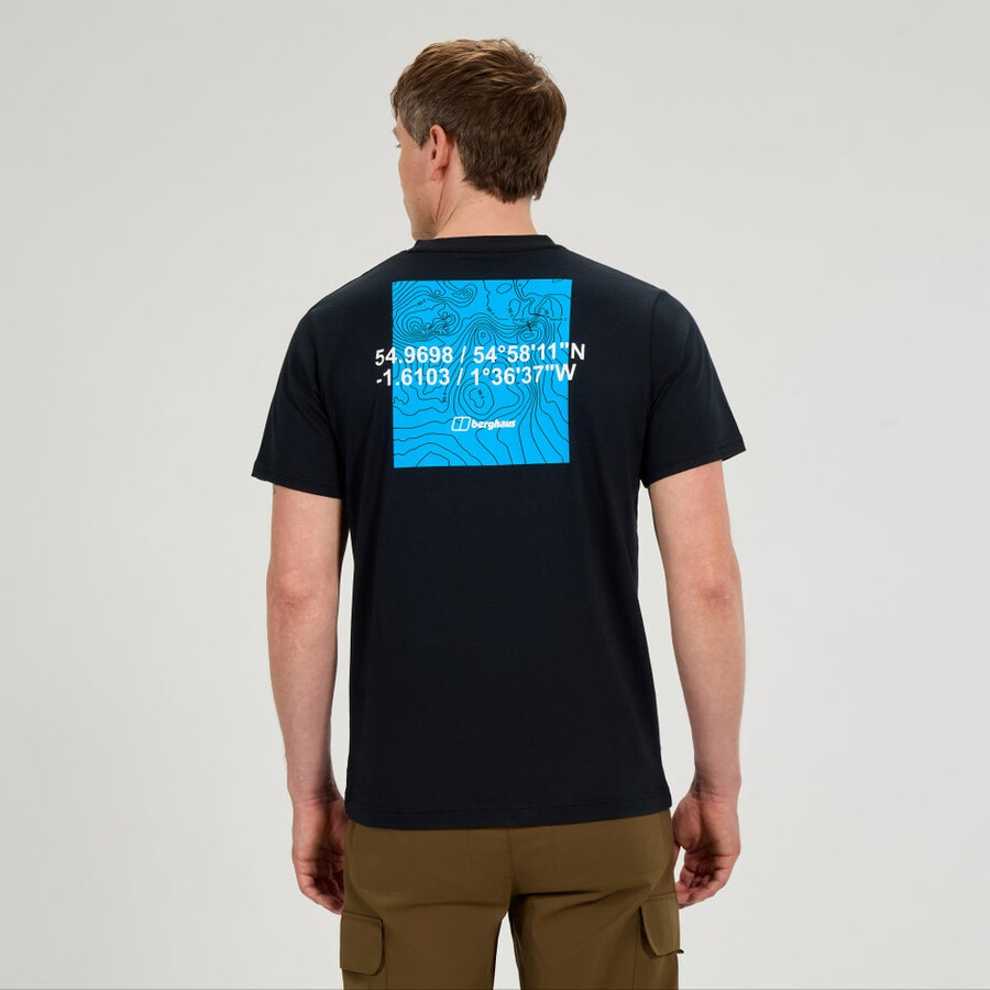 mens coordinates tee - black berghaus