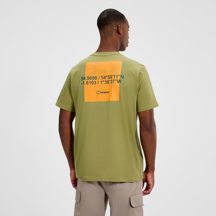 mens coordinates tee - green berghaus