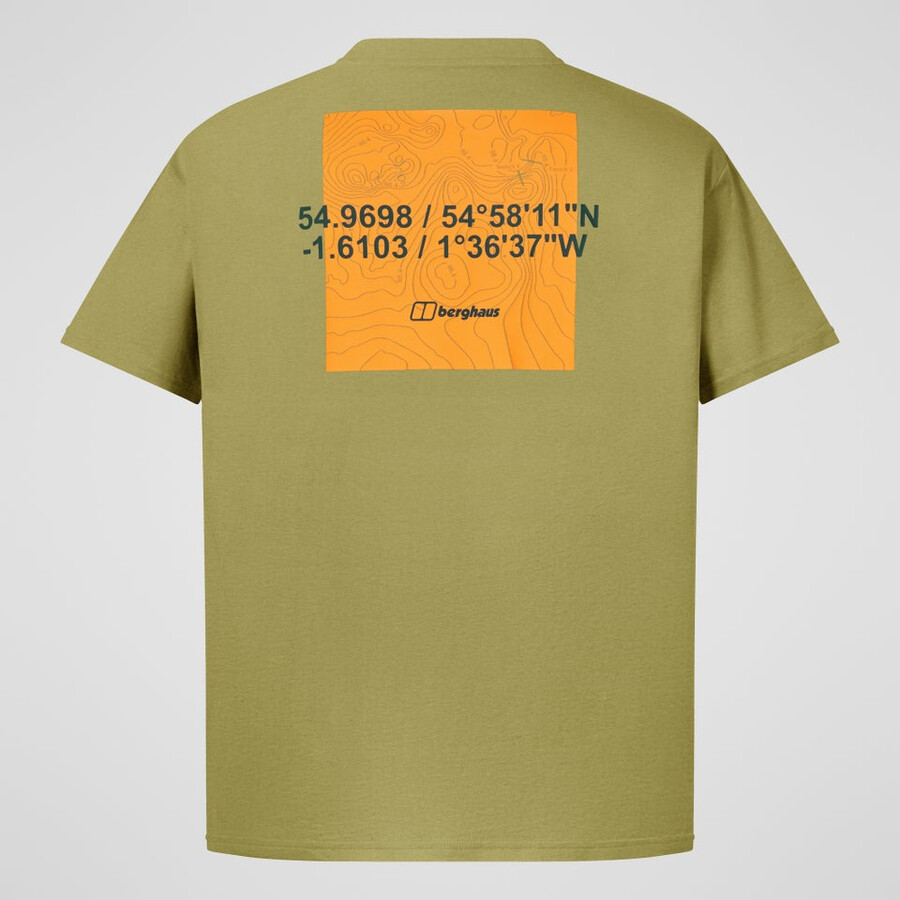 mens coordinates tee - green berghaus