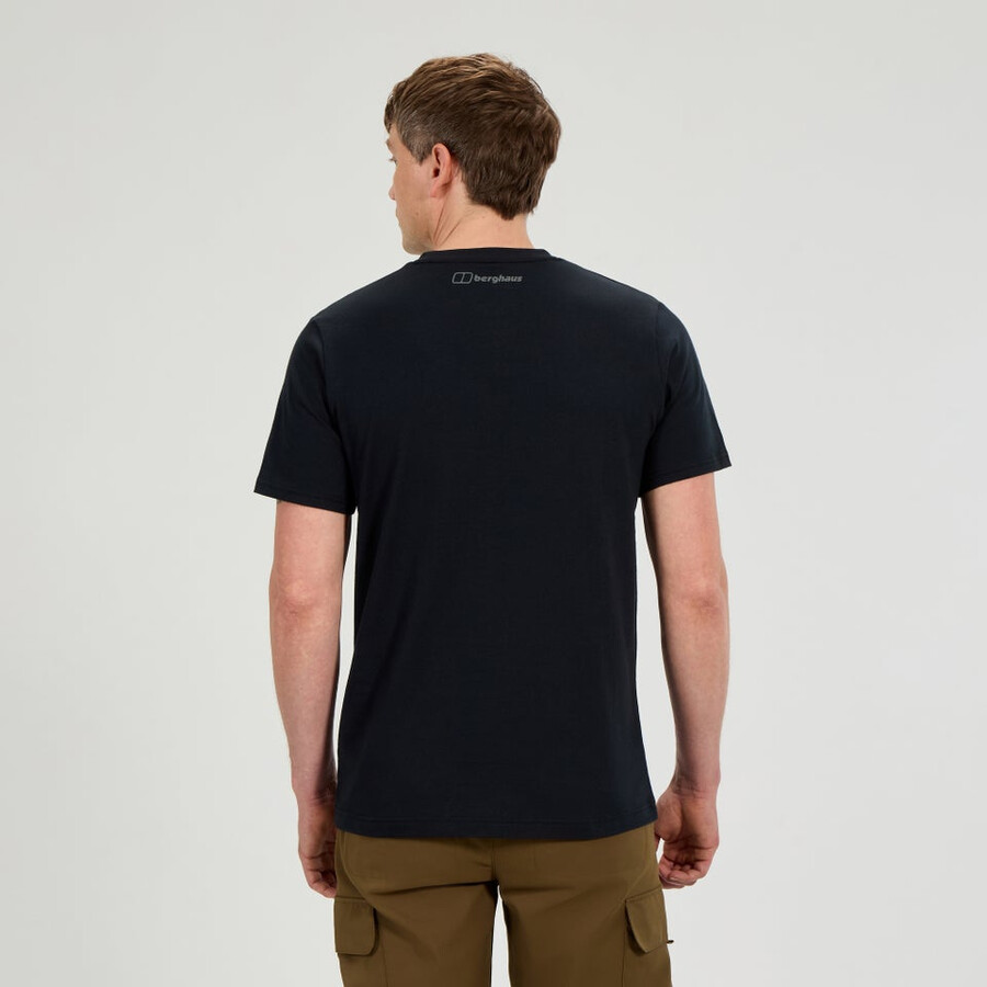 mens mountain strike tee - black berghaus