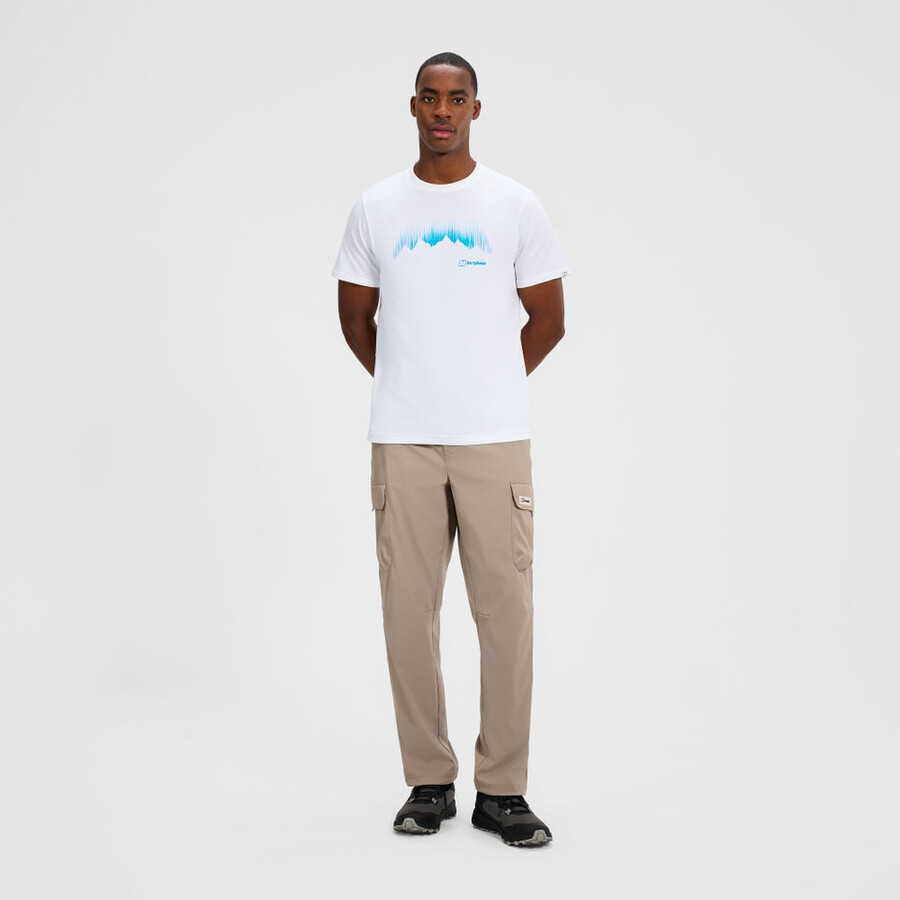 mens mountain strike tee - white berghaus