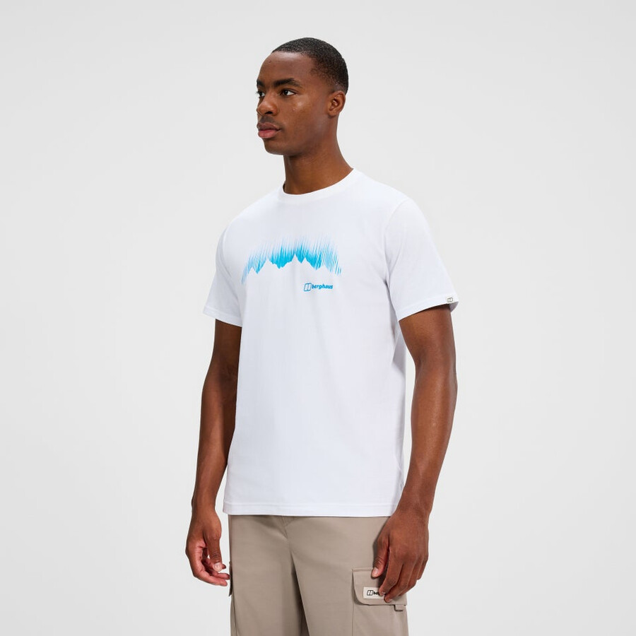 mens mountain strike tee - white berghaus