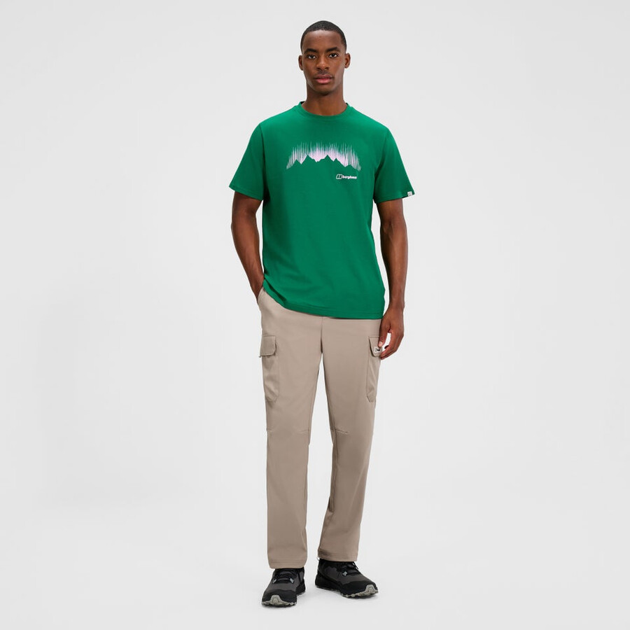 mens mountain strike tee - green berghaus