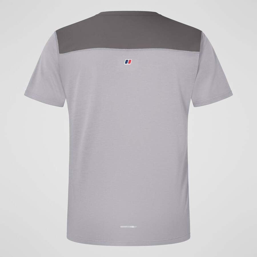 mens terrain trek tech tee - grey berghaus