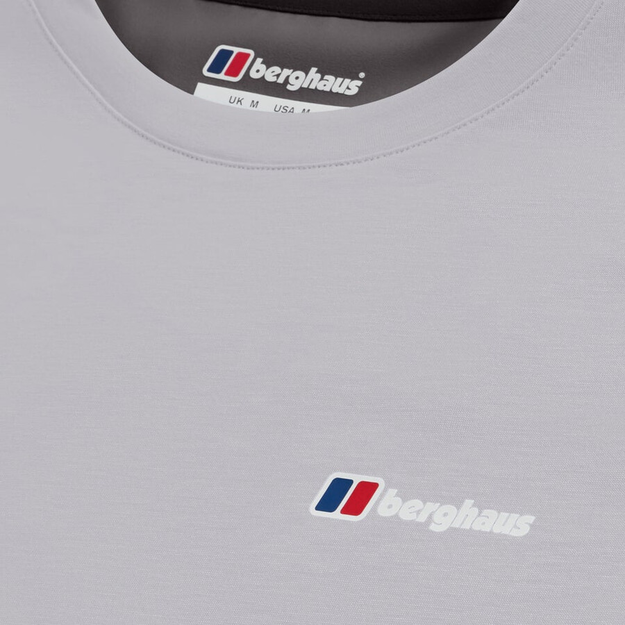 mens terrain trek tech tee - grey berghaus