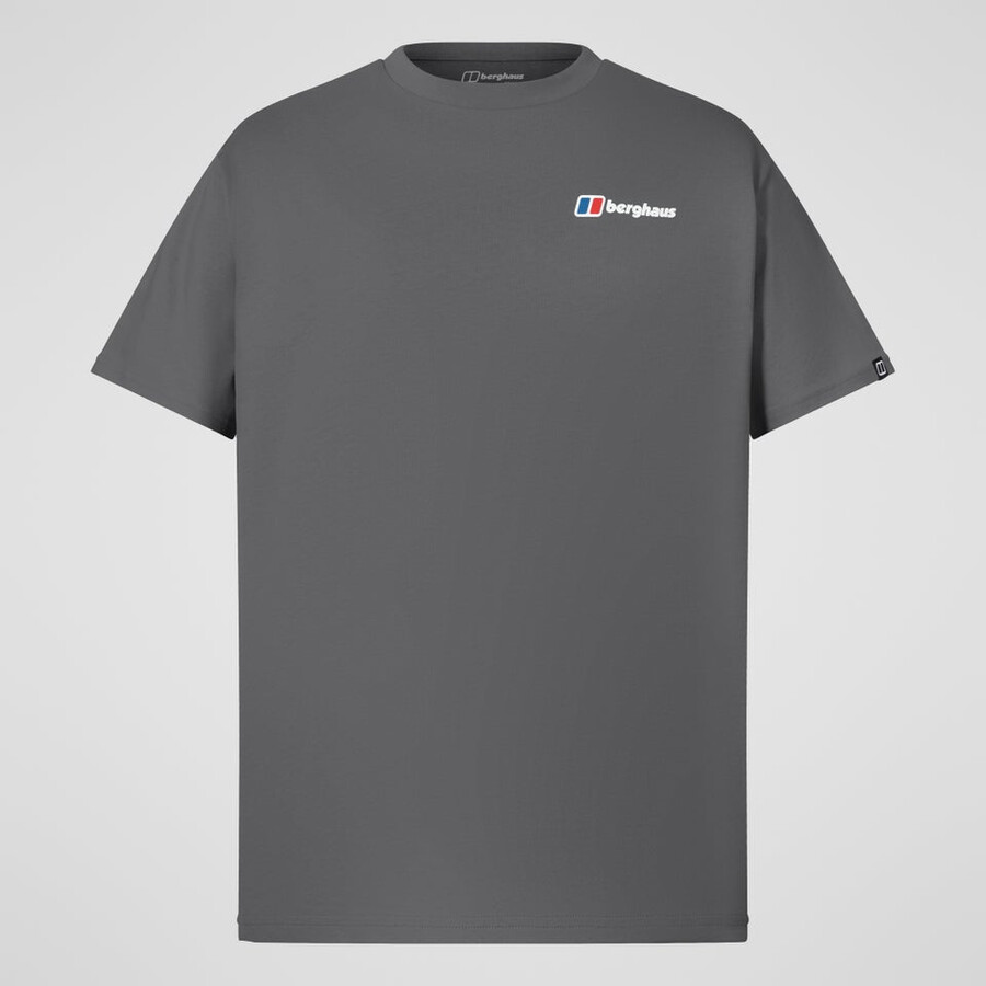 mens dotted mountain tee - grey berghaus