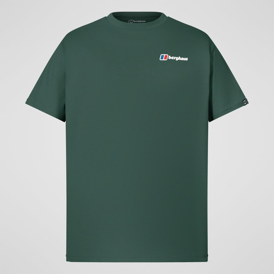 mens dotted mountain tee - green berghaus