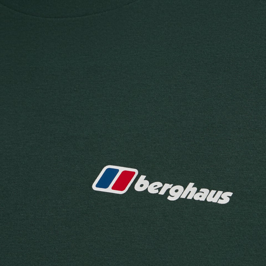 mens dotted mountain tee - green berghaus