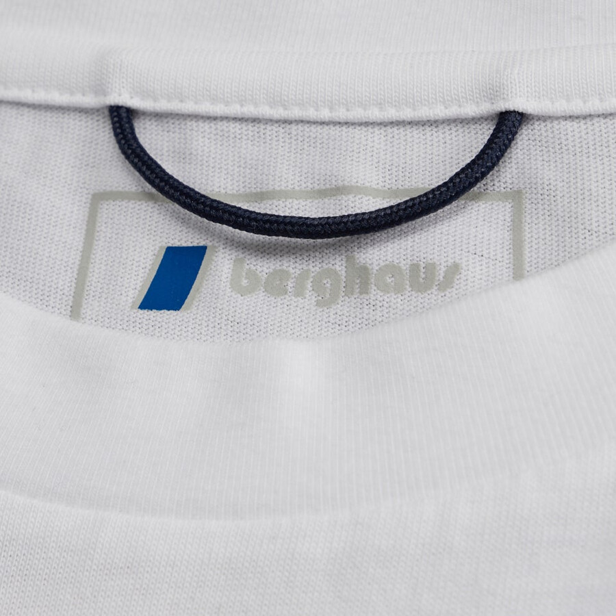 mens doodle mountain patch tee - white berghaus