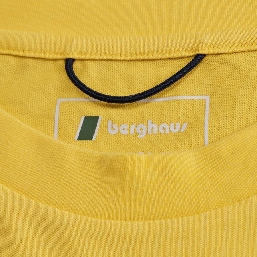 mens doodle mountain patch tee - yellow berghaus