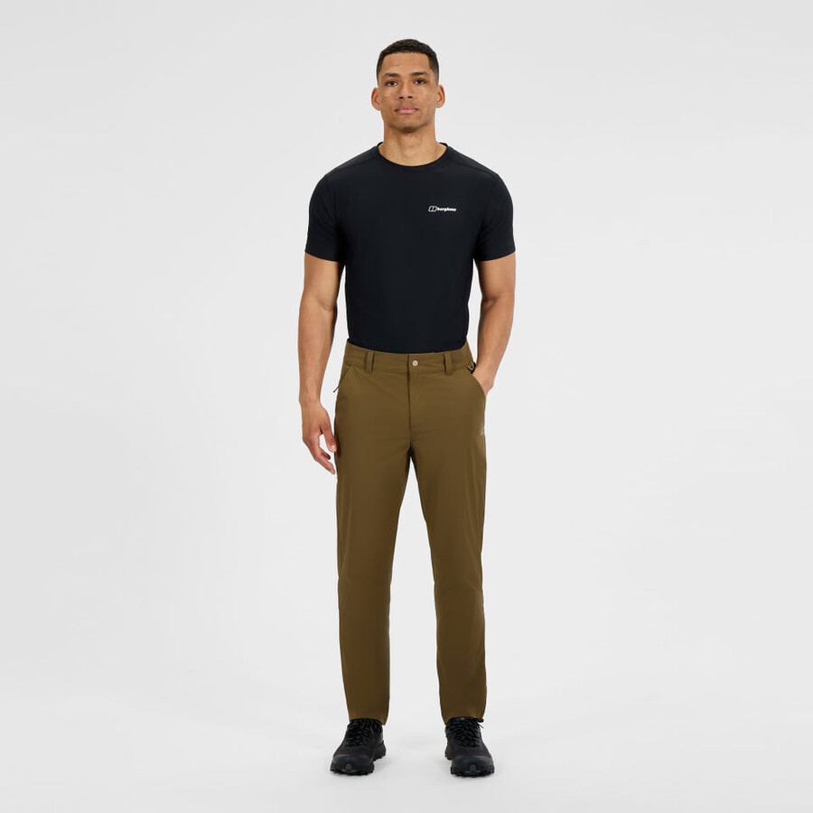 mens everyday straight pant - brown berghaus