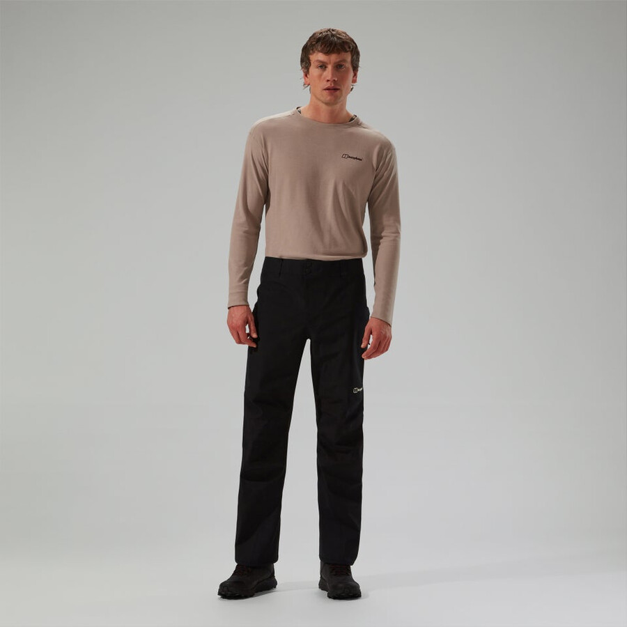mens ridge-seeker gore-tex waterproof pant - black berghaus