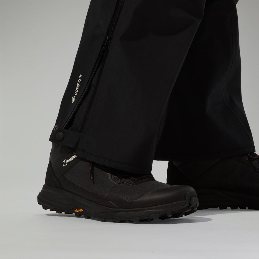mens ridge-seeker gore-tex waterproof pant - black berghaus
