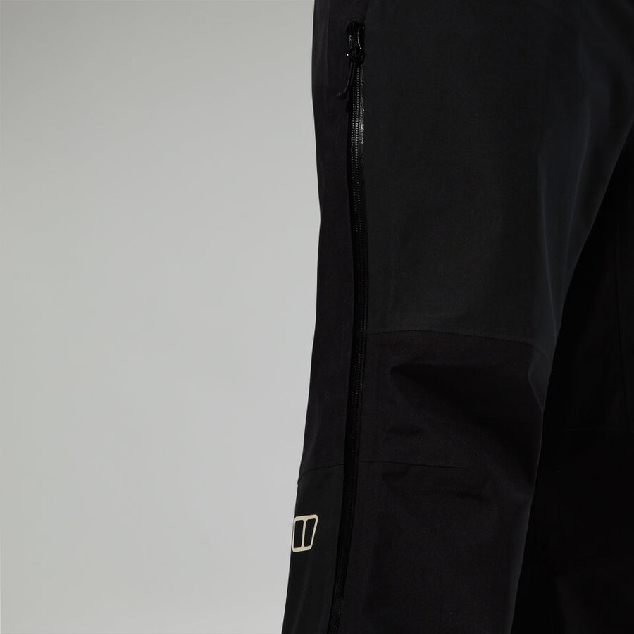 mens ridge-seeker gore-tex waterproof pant - black berghaus