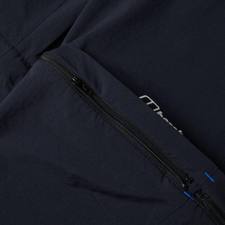 mens trail-explorer zip off pant - black berghaus