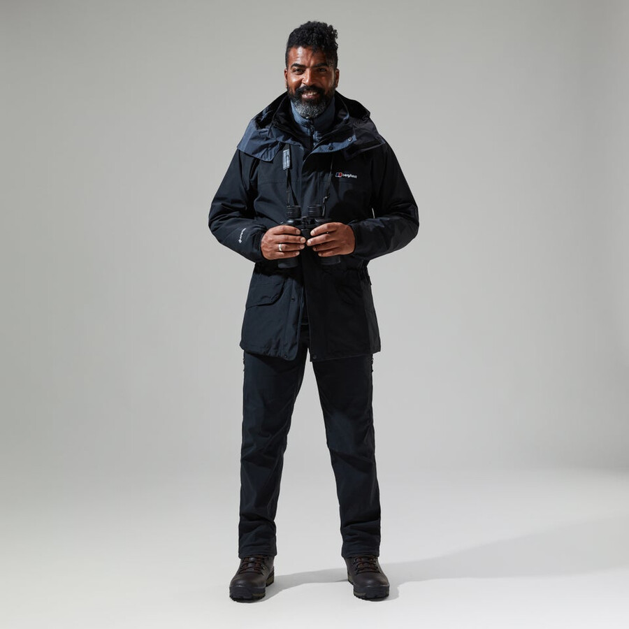 mens cornice gore-tex interactive jacket - black berghaus