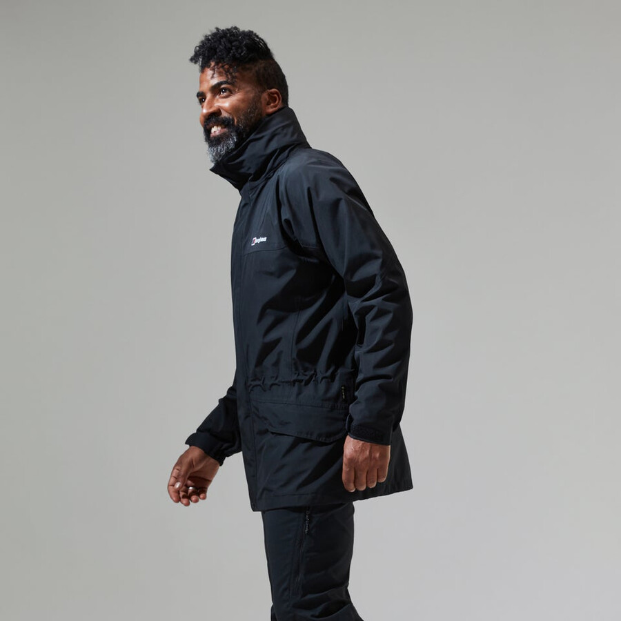 mens cornice gore-tex interactive jacket - black berghaus