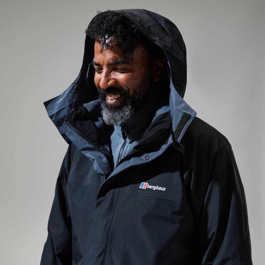 mens cornice gore-tex interactive jacket - black berghaus