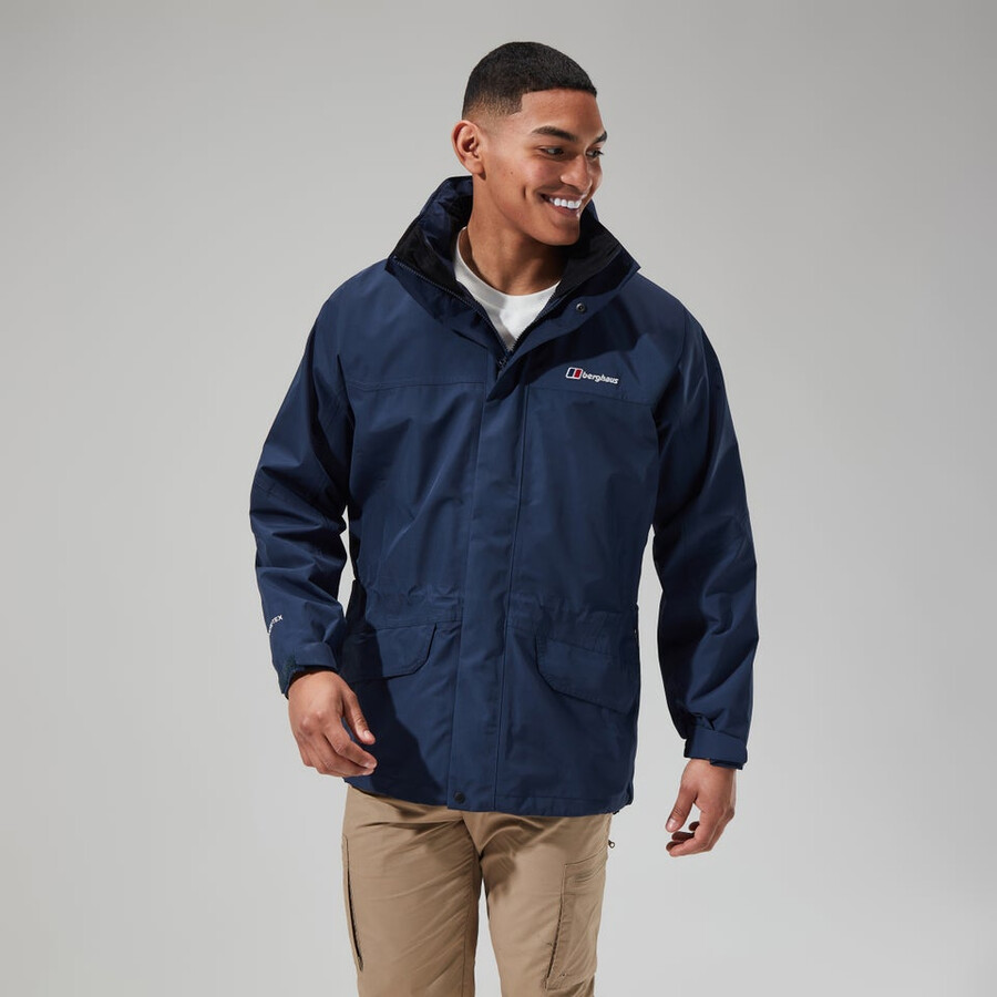 mens cornice gore-tex interactive jacket - dark blue berghaus