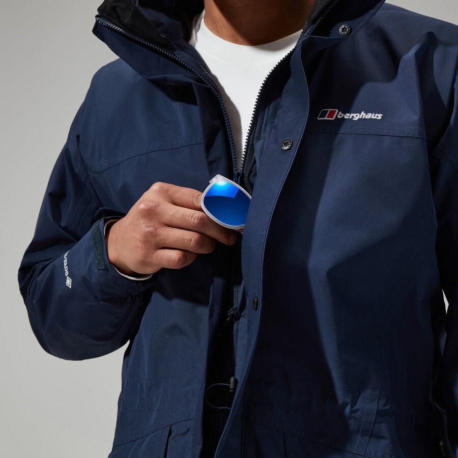 mens cornice gore-tex interactive jacket - dark blue berghaus