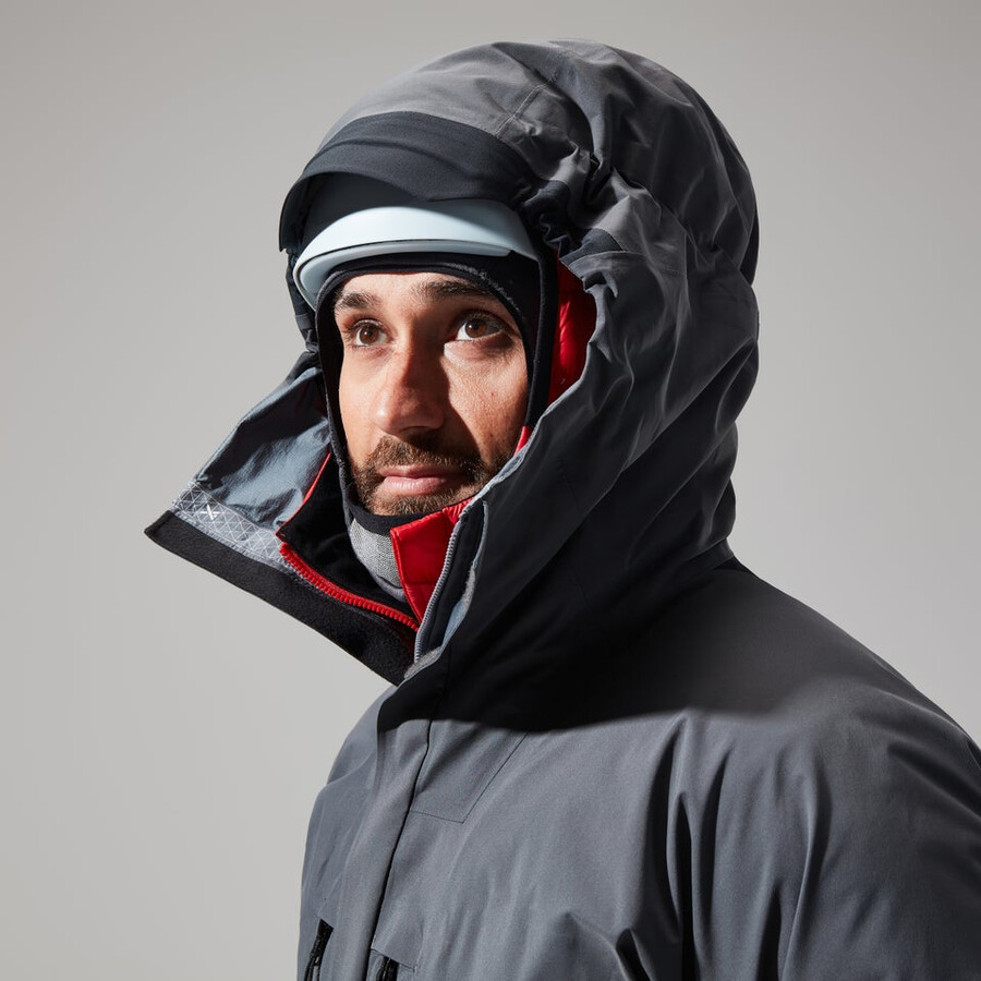 mens mtn guide gore-tex pro jacket - greyblack berghaus