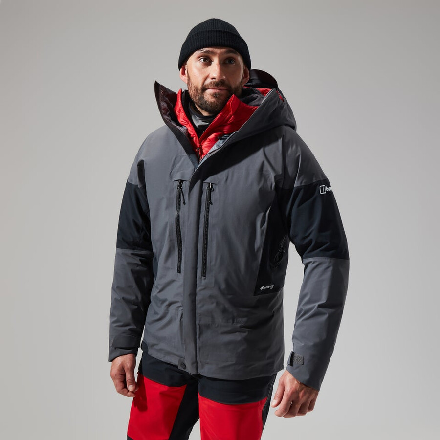 mens mtn guide gore-tex pro jacket - greyblack berghaus