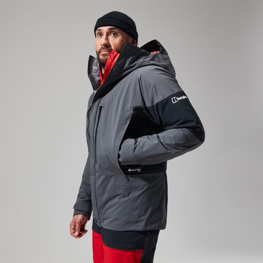 mens mtn guide gore-tex pro jacket - greyblack berghaus