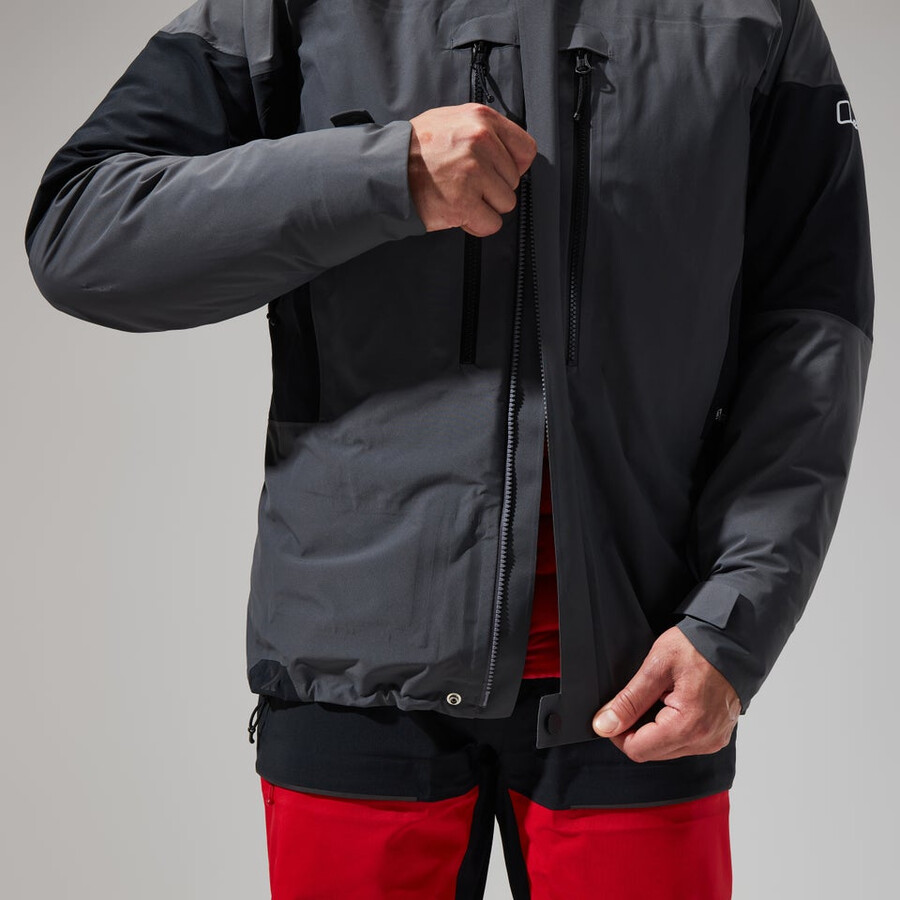 mens mtn guide gore-tex pro jacket - greyblack berghaus